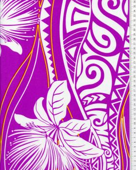 Polynesian fabric VAI Purple - Tissushop